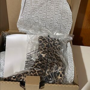 Steve Madden Animal Print Ankle Booties